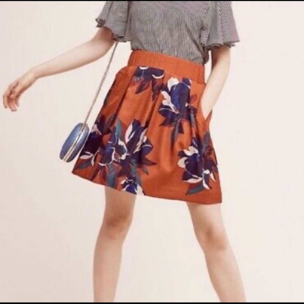 🎉HP 10/31🎉 NWT Anthro Maeve Floral Maira Skirt